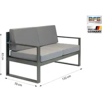 MFG Dining Lounge Möbelset Loungeset grau