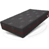 Fdm Taschenfederkernmatratze, Schwarz, Textil, H3 Rechteckig, 160x200 cm Oeko-Tex® Standard 100, Schlafzimmer, Matratzen Shop, Matratzen, Taschenfederkernmatratzen