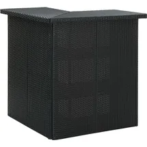 vidaXL Gartenbar Set 4-tlg. Schwarz
