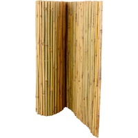 Bambusmatte Bali extrem stabil aus Bambusrohren mit Draht durchbohrt, 90 x 300 cm - Sichtschutzmatte Bambus Rollzaun 0,9m x 3m