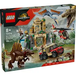 LEGO Jurassic World 76976 Spinosaurier und Quetzalcoatlus Hubschrauber Einsatz