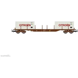 Jouef Flachwagen Typ Rs mit 2 x 20'-Containern „Citroën“ HJ6310 H0