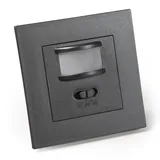 McShine - PIR Infrarot Bewegungsmelder | LX-23 | 160°, 220-240V, max. 500W, Unterputz, anthrazit