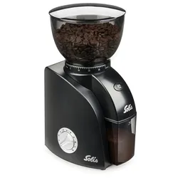Solis Kaffeemahlwerk, Kegelmahlwerk 300g Kapazität 24 Mahlgrade, Timer, Garben