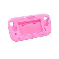 Schutzhülle für Wii U Gamepad Controller, weiches Gummi, Rosa