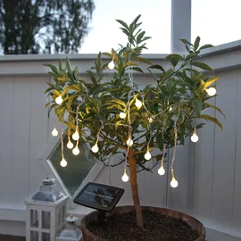 StarTrading LED Lichterkette Kugeln 20 warmweiß 4,75 m