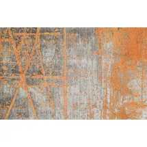 Wash+Dry Rustic 110 x 175 cm grau/orange