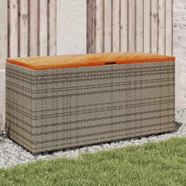 furnicato Gartentruhe 110 x 50 x 54 cm Grau/Braun