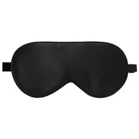 LaCourse 100% Schlafmaske Seide Bio zum Schlafen mit Reisetasche. Beide Seiten aus 19 Momme Seide, Verstellbare Augenmaske Schlafmaske für Frauen & Herren, Schwarz