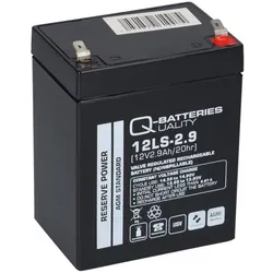Q-Batteries 12LS-2.9 12V 2,9Ah Blei-Vlies Akku / AGM VRLA