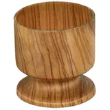 Metaltex Hochwertiger Eierbecher aus massivem Olivenholz, 4,5 cm, Braun