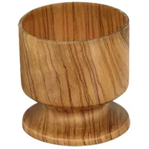 Metaltex Hochwertiger Eierbecher aus massivem Olivenholz, 4,5 cm, Braun