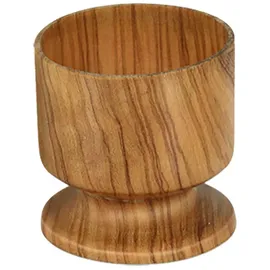 Metaltex Hochwertiger Eierbecher aus massivem Olivenholz, 4,5 cm, Braun