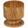 Metaltex Hochwertiger Eierbecher aus massivem Olivenholz, 4,5 cm, Braun