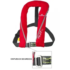 Plastimo Pilot 165n Safety Belt Aufblasbare Rettungsweste rot One Size