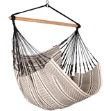 La Siesta Hängesessel Habana Baumwolle Weiß / Grau