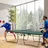sportnow Tischtennisplatte Klappbar Grün