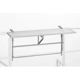 Merxx Balkonhängetisch 120 x 40 x 74 cm silber