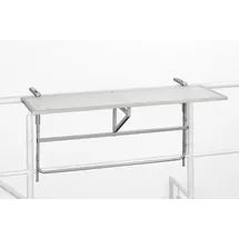 Merxx Balkonhängetisch 120 x 40 x 74 cm silber