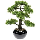 Emerald Kunstpflanze Bonsai Ficus Grün 47 cm 420006