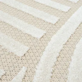Sanat Teppich SANAT "Berlin", beige (creme), B:240cm H:6mm L:330cm, Kunstfaser, Teppiche, Teppich, In -und Outdoor geeignet, Außenbereich, Terrasse, Balkon, auch Läufer