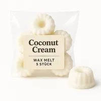 Duftwachs 5er Set Duftkerzen | Duftmelt für die Aromalampe (Coconut Cream)