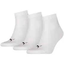 Puma Quarter Socken 3er Pack Weiß 35-38