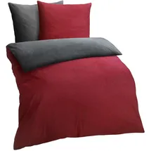 Traumschlaf Melange rot/anthrazit 240 x 220 cm + 2 x 80 x 80 cm
