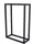 jan kurtz Kaminholzregal Holzmichel Metall 60 x 25 x 90 cm Schwarz