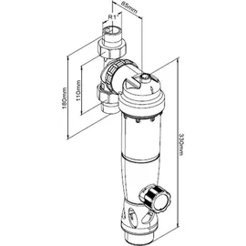 SYR Duo Rückspülfilter DN 25 G1