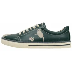 Sneaker DOGO "Damen Sneaker Picture Perfect Vegan Damen Sneaker / female", Damen, Gr. 39, Normalschaft, bunt (mehrfarbig, grün, natur), Lederimitat, Schuhe, Vegan