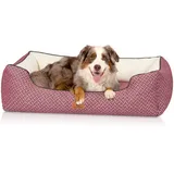 Knuffelwuff orthopädisches Design Hundebett Sanford M-L 85 x 63cm Rot