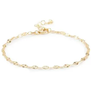 GOLDRAUSCH Plättchen-Armband diamantiert 17+3cm mind. 0,9g Gold 585