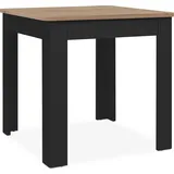 CaliCosy Küchentisch 80 x 77 x 80 cm schwarz