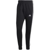 Adidas Essentials French Terry Tapered Cuff 3-Streifen Hose Black / White S