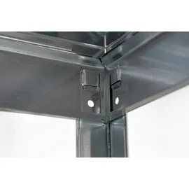 SCHULTE Regalwelt Schulte Set 1 Steckregal und 1 Anbauregal Verzinkt 180 cm x 240 cm x 35 cm