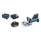 Makita DPJ 180 RF1J Akku Nutfräse 18 V 100 mm + 1x Akku 3,0 Ah + Ladegerät + Makpac