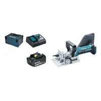 Makita DPJ 180 RF1J Akku Nutfräse 18 V 100 mm + 1x Akku 3,0 Ah + Ladegerät + Makpac