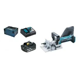 Makita DPJ 180 RF1J Akku Nutfräse 18 V 100 mm + 1x Akku 3,0 Ah + Ladegerät + Makpac