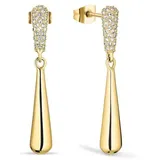 BERING Ohrstecker - Arctic Pave Gold Zirkonia - BERING Modell: 754-27-05