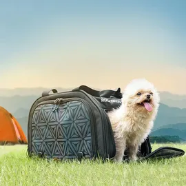 ROCKBROS Transport-Fahrradtasche für Katzen und Hunde schwarz