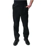 Black Pepper Professionelle Kochhose aus Poly-Baumwolle, einfarbig, Größen XS-3XL, Schwarz , 27-32 - 27W / 32L