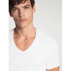 CALIDA Herren, T-Shirt weiß Viskose/Modal unifarben, weiß, NOS