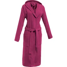 REDBEST Frottier Unisex-Bademantel mit Kapuze, Chicago, in fuchsia | Gr.: S