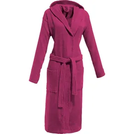 REDBEST Frottier Unisex-Bademantel mit Kapuze, Chicago, in fuchsia | Gr.: S