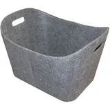 Lienbacher Filzkorb eckig 55 x 40 x 35 cm grau