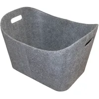 Lienbacher Filzkorb eckig 55 x 40 x 35 cm grau