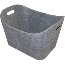 Lienbacher Filzkorb eckig 55 x 40 x 35 cm grau
