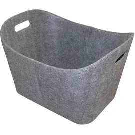 Lienbacher Filzkorb eckig 55 x 40 x 35 cm grau
