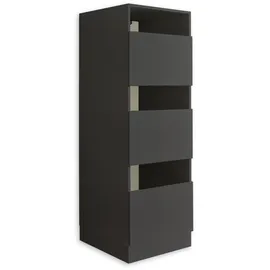 laundreezy LDO50 Wäscheschrank 50 x 162 x 67,5 cm Anthrazit Holzwerkstoff